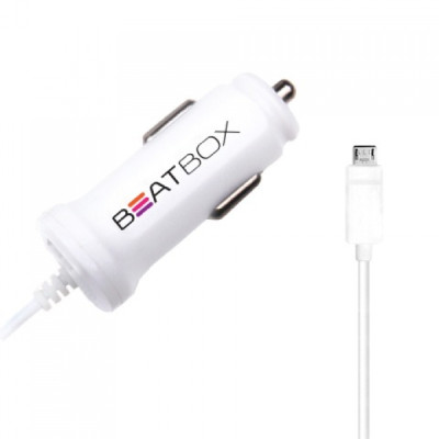 Micro USB Автомобильное зарядное устройство 2.1A со встроенным 1.5м кабелем & дополнительным USB портом Micro USB Автомобильное зарядное устройство 2.1A со встроенным 1.5м кабелем & дополнительным USB портом